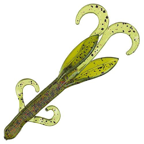 Strike King Lures KVD Perfect Plastics Game Hawg 4" Length, Watermelon Red/Black Flake, Package of 8