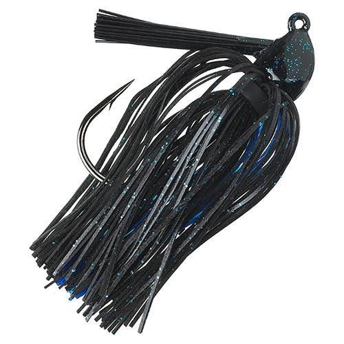 Strike King Lures Hack Attack Heavy Cover Jig 5/0 Hook Sise, 1/2 oz, Black/Blue, Package of 1