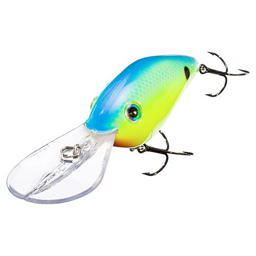 Strike King Lures Pro-Model 5XD Series Crankbaits  2 3/4" Length, 5/8 oz, Powder Blue Back Chartreuse, Package of 1