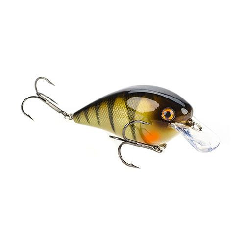 Strike King Lures KVD Square Bill Hard Lure Model 2.5, 2 3/4" Body Length, 3'-6' Depth, Yellow Perch, Per 1