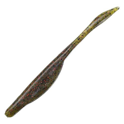 Strike King Lures KVD Perfect Plastics Caffeine Shad 7" Length, Watermelon Red Flake, Package of 5