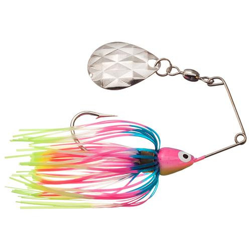 Strike King Lures Mini-King Spinnerbaits Freshwater, 1/2 oz, Pearl Pink Chartreuse, Package of 1