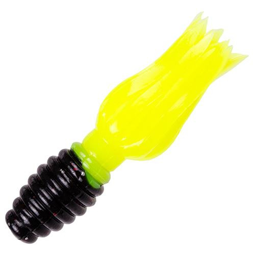 Strike King Lures Mr. Crappie Thunder Soft Baits Freshwater, 1 3/4 oz, Tuxedo Black/Chartreuse, Package of 1