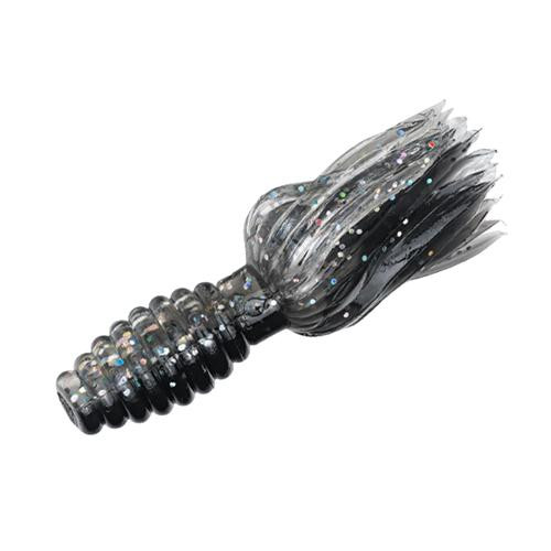 Strike King Lures Mr. Crappie Thunder Soft Baits Freshwater, 1 3/4 oz, Tuxedo Black/Sparkle Laminate, Package of 15