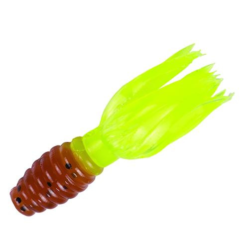 Strike King Lures Mr. Crappie Thunder Soft Baits Freshwater, 1 3/4 oz, Pumpkinseed Chartreuse, Package of 15