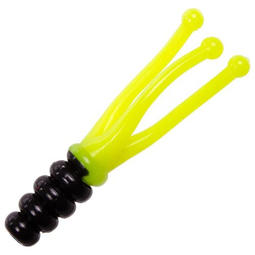 Strike King Lures Mr. Crappie Joker Soft Bait Lure 2" Length, Tuxedo Black-Chartreuse, Package of 15