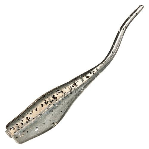 Strike King Lures Mr. Crappie Lightning Shad Soft Bait Lure Freshwater, 2" Length, Salt-N-Pepper, Package of 15