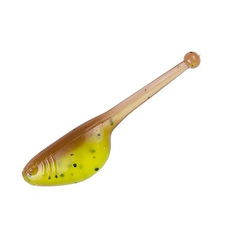 Strike King Lures Mr. Crappie ShadPole Lure Freshwater, 2" Length, Pumpkinseed Chartreuse, Package of 15