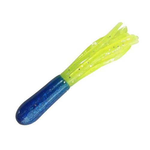 Strike King Lures Mr. Crappie Tube Lure 2" Length, Blue Grass, Package of 15
