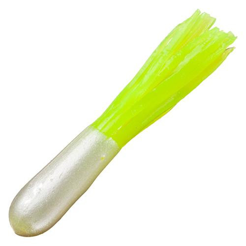 Strike King Lures Mr. Crappie Tube Lure 2" Length, Refrigerator White, Package of 15