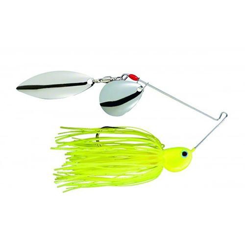 Strike King Lures Potbelly Spinner Bait Colorado Willow 3/8 oz, Chartreuse , Package of 1