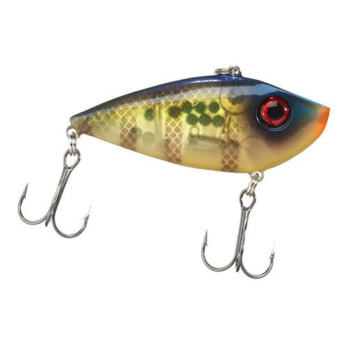 Strike King Lures Red Eyed Shad 1/2 oz Hard Lipless Crankbait Lure 3 1/4  Length. 8' Depth, Two Number 6 Treble Hooks, Gold Sexy ShadShad, Per 1