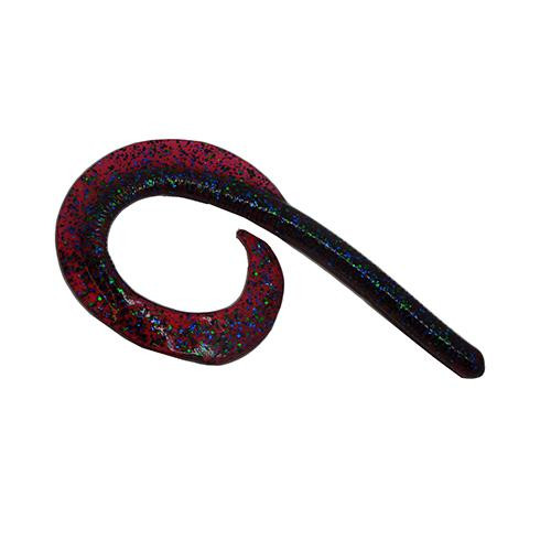 Strike King Lures Rage Tail Rage Anaconda Soft Bait Lure 10" Body Length, Plum Apple, Per 6