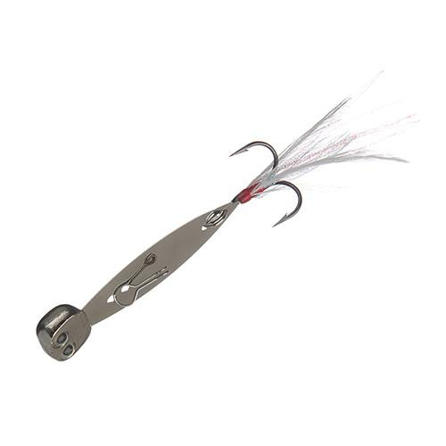 Strike King Lures Rage Blade Blaster Bait Lure Freshwater, 1/2 oz, Feathered Treble Hook, Chrome, Package of 1