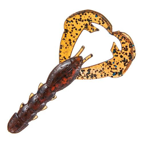 Strike King Lures Rage Tail Soft Rage Baby Craw Lure 3" Body Length, Plum Crazy, Package of 9