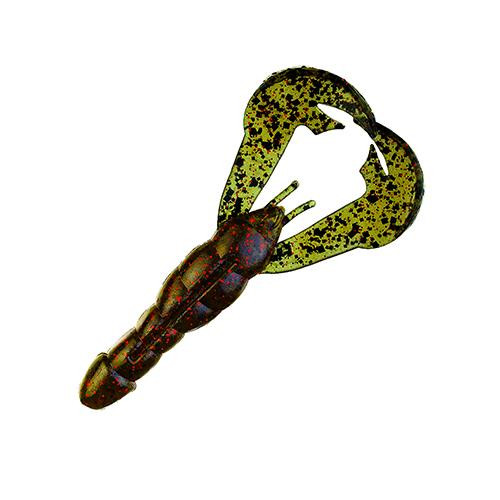 Strike King Lures Rage Tail Craw Soft Lure 4" Body Length, Watermelon Red, Per 7