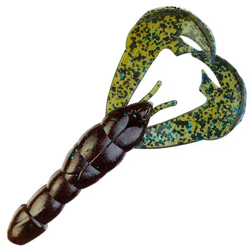 Strike King Lures Rage Tail Craw Soft Lure 4" Body Length, Okeechobee, Package of 7