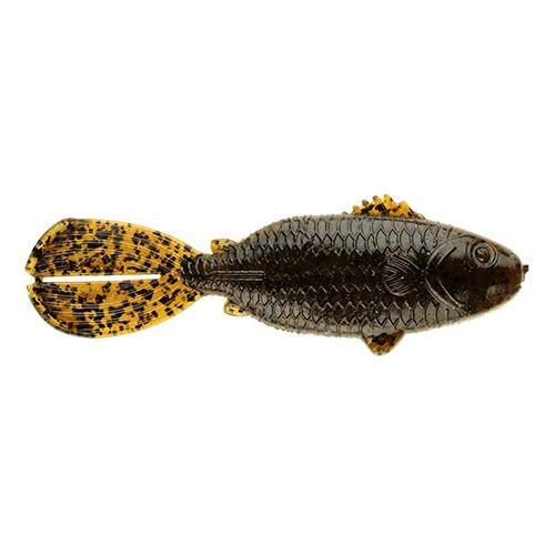 Strike King Lures Rage Shellcracker Soft Lure 3 3/4" Bodt Length, Green Pumpkin, Per 6