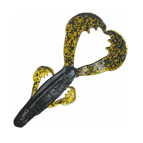 Strike King Lures Rage Space Monkey Soft Lure 4" Body Length, Green Pumpkin, Per 6
