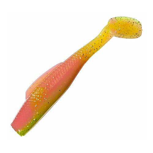 Strike King Lures Redfish Magic Glass Minnow Soft Bait 4" Body Length, Electric Chicken, Per 5