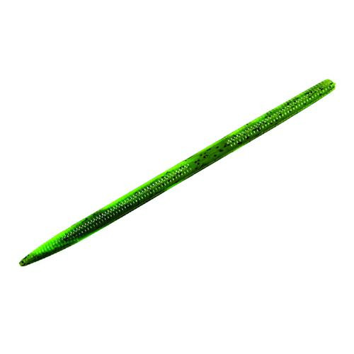 Strike King Lures Shim-E-Stick Soft Bait Lure 5" Body Length, Watermelon Chartreuse Swirl, Package of 8