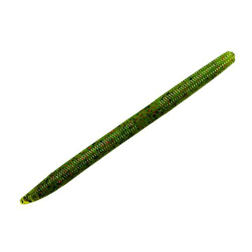 Strike King Lures Shim-E-Stick Soft Bait Lure 5" Body Length, Watermelon Red and Black, Per 8