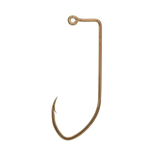 Eagle Claw Pro-V 90° Non Offset Jig Hook Size 3/0, Bronze, Package of 100