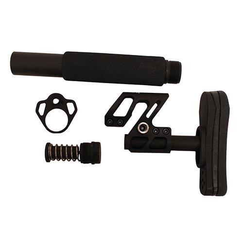 Odin Works Zulu Adjustable Stock with Pad Pistol Buffer Tube, Black