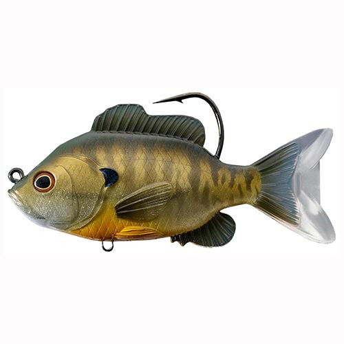 LiveTarget Lures Sunfish Swimbait Freshwater, 5" Length, 1 1/3 oz, 1-8 Depth, Bronze Bluegill, Per 1