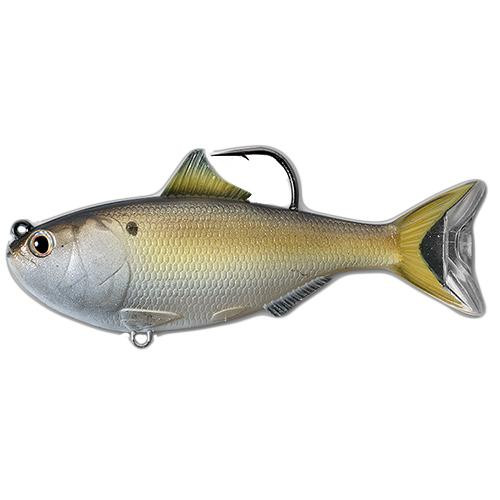 LiveTarget Lures Menhaden Crankbait Saltwater, 4 1/2" Length, 1-12 Depth, 3/4 oz Weight, Bronze, Per 1