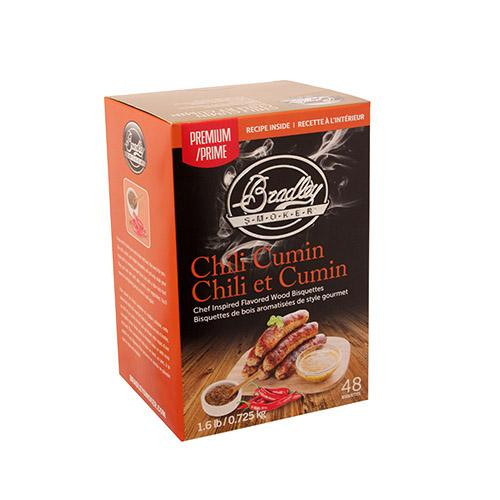 Bradley Technologies Smoker Bisquettes Chili Cumin, 48 Pack