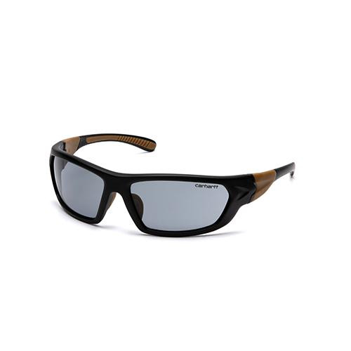 Pyramex Safety Products Carhartt Carbondale Safety Glasses Anti-Fog Lens with Black/Tan Frame
