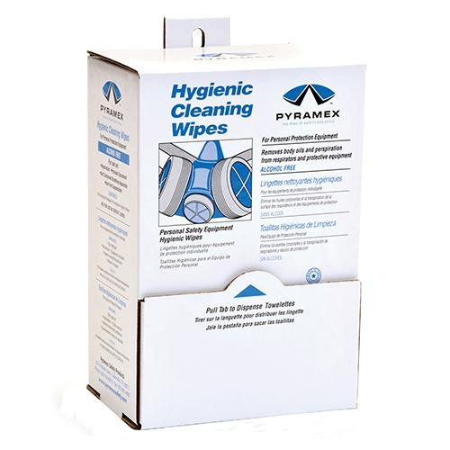 Pyramex Safety Products Alcohol Free Hygienic Wipes, Package of 100