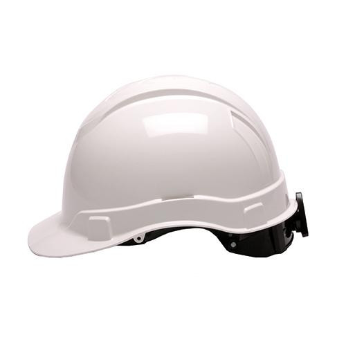 Pyramex Safety Products Ridgeline Cap Style Hard Hat 4 Point Ratchet, White