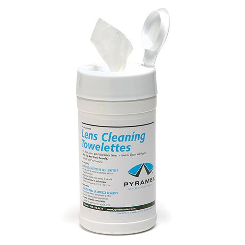 Pyramex Safety Products Canister with Cleaning Tissues, Package of 100