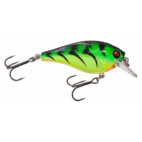 Berkley SquareBull Hard Bait Lure 2" Length, 1/4 oz, 2 Hooks, 2'-5' Depth, Fire Tiger, Per 1