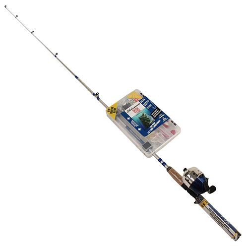 Shakespeare Catch More Fishing Combo Lake Pond Spincast, 56 Length, 2 Piece, Medium Power