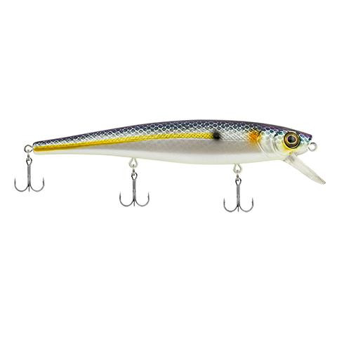 Berkley Skinny Cutter 110 Shallow Hard Bait Lure 4 1/4" Length, 7/16 oz, 3'-5' Depth, 3 Hooks, Chameleon Pearl, Per 1