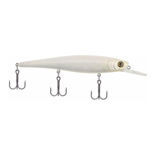 Berkley Skinny Cutter 110 Shallow Hard Bait Lure 4 1/4" Length, 7/16 oz, 3'-5' Depth, 3 Hooks, Pearl Vapor, Per 1