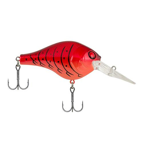 Berkley Digger Hard Bait Lure 2 3/4" Length, 7/8 oz, 12'-15' Depth, 2 Hooks, Candy Apple Red Craw, Per 1