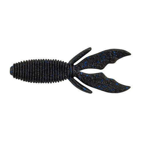 Berkley MaxScent Creature Hawg Soft Bait 4" Length, Black/Blue Fleck, Per 8