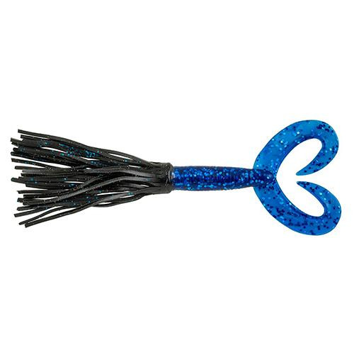 Berkley Bearded The Deuce Soft Bait 4" Length, Black Blue Fleck/Sapphire Blue, Per 6