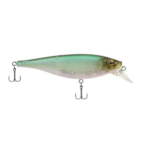 Berkley Juke Hard Bait Lure 4" Length, 11/16 oz, 2 Hooks, 3'-5' Depth, Green Vapor, Per 1