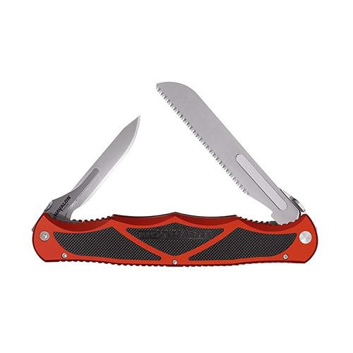 Havalon Knives Double Folders Hydra with 12 Additional Blades and Zipper Carrying Case, Red, Clam Package