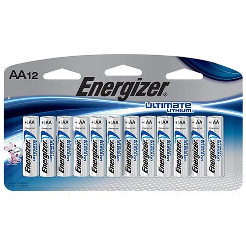 Energizer Ultimate Lithium AA Battery Package of 12