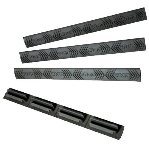 Ergo M-Lok Wedgelok Rail Covers Ergo Logo, Black, Package of 4
