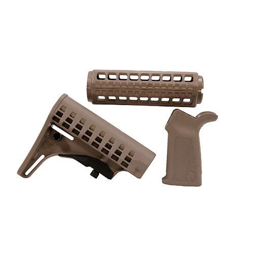 Ergo MSR Package Grip, Stock, and Handguard, Dark Earth