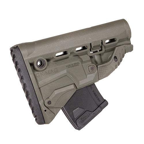 Mako Group AK-47 Survival Buttstock with Built-In Magazine Carrier Olive Drab Green