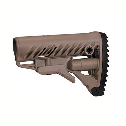 Mako Group M4/AR-15 Stock with Battery Storage and Rubber Buttpad Flat Dark Earth