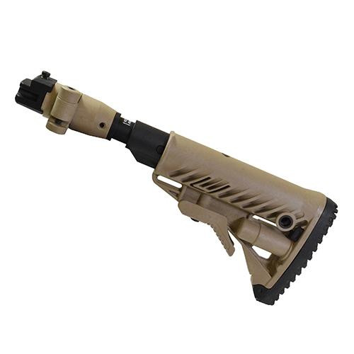 Mako Group Recoil Compensating Folding, Collapsible Buttstock System AK-47/74, Polymer Joint, Flar Dark Earth